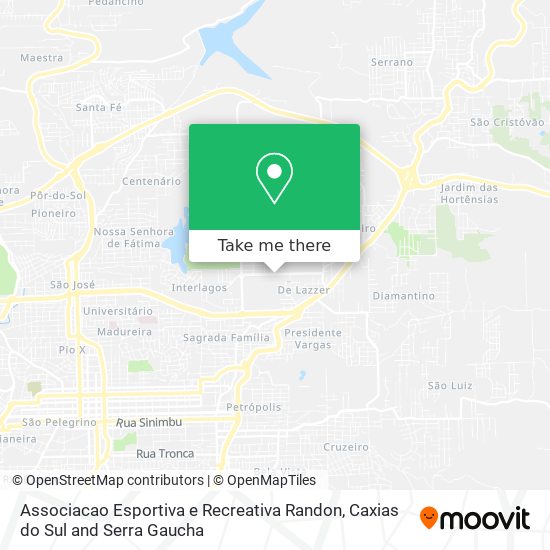 Associacao Esportiva e Recreativa Randon map