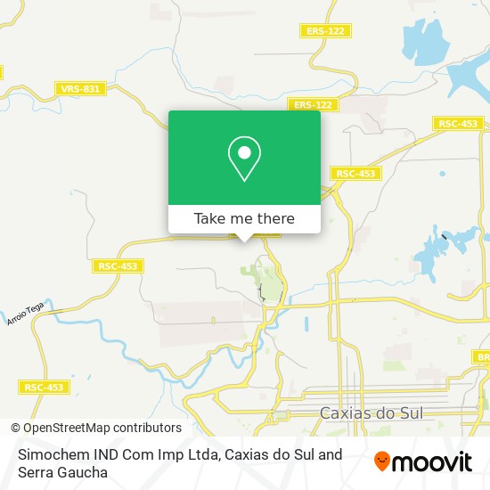 Simochem IND Com Imp Ltda map