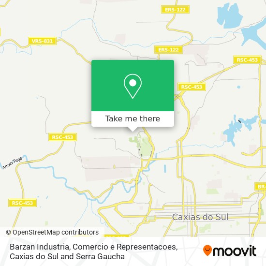 Barzan Industria, Comercio e Representacoes map