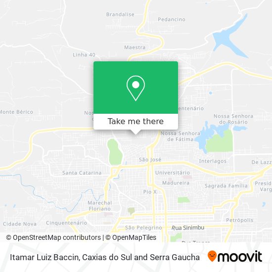Itamar Luiz Baccin map