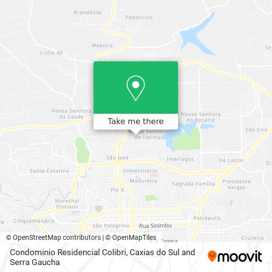 Condominio Residencial Colibri map