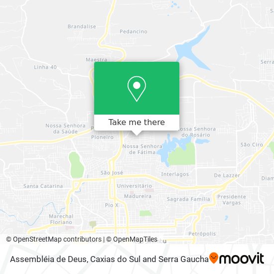 Assembléia de Deus map