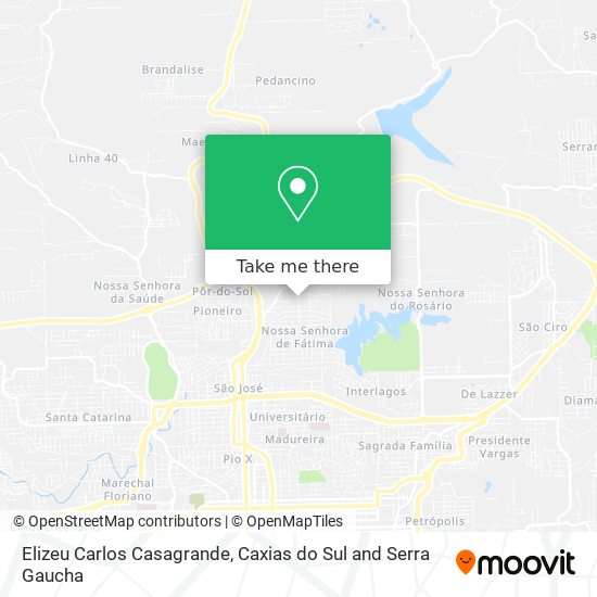 Elizeu Carlos Casagrande map