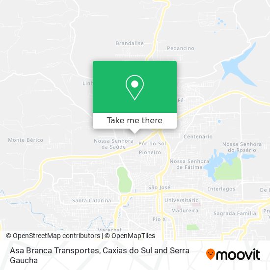 Asa Branca Transportes map