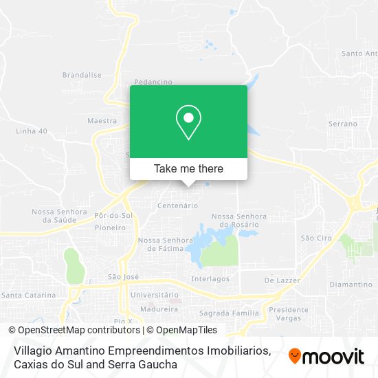 Villagio Amantino Empreendimentos Imobiliarios map