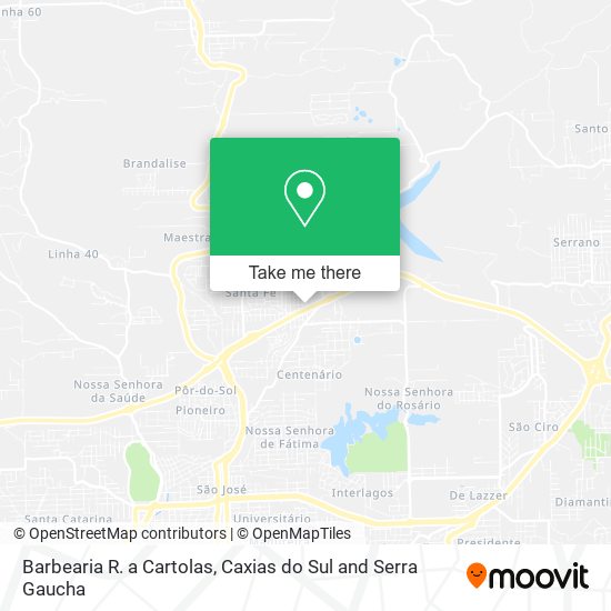 Barbearia R. a Cartolas map