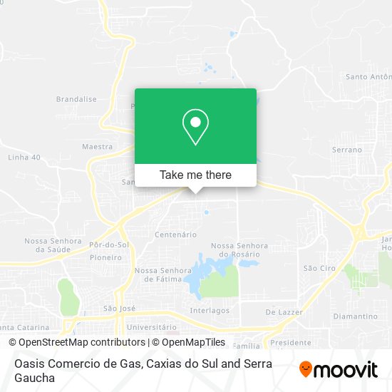 Oasis Comercio de Gas map