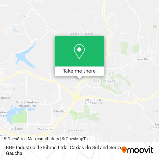 BBF Indústria de Fibras Ltda map