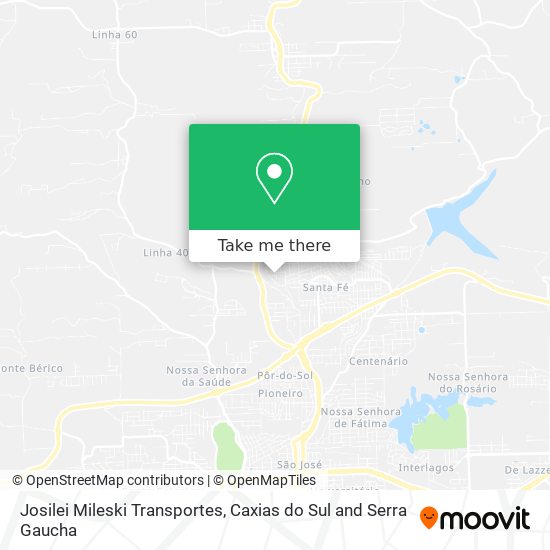 Josilei Mileski Transportes map