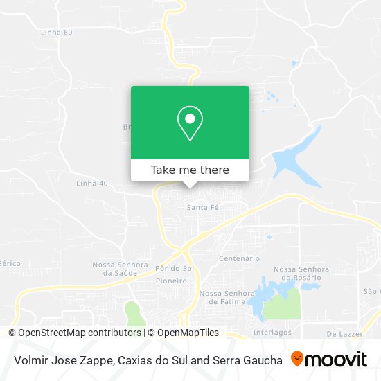 Volmir Jose Zappe map