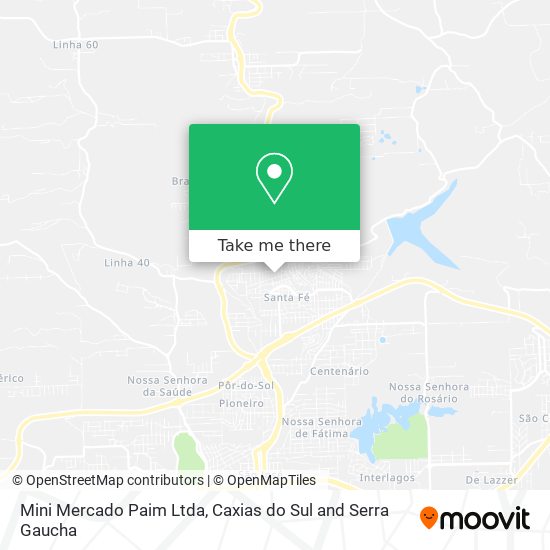 Mapa Mini Mercado Paim Ltda