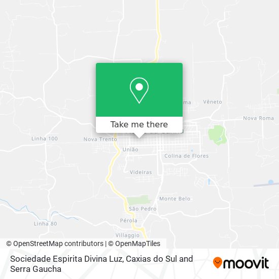 Sociedade Espirita Divina Luz map