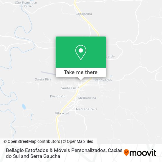 Bellagio Estofados & Móveis Personalizados map