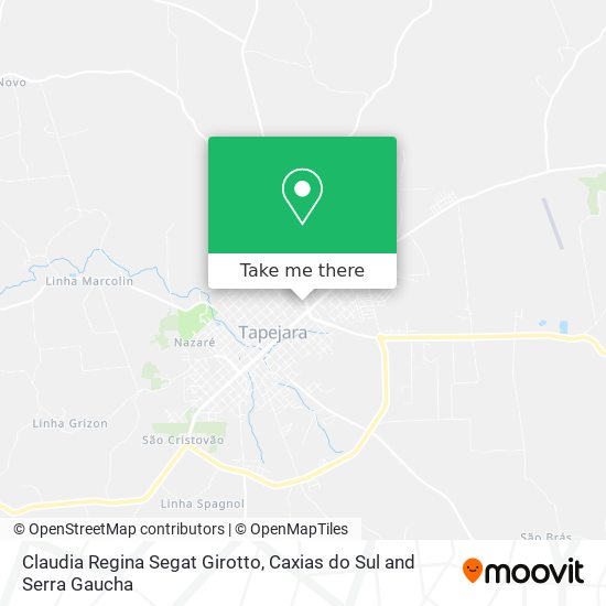 Claudia Regina Segat Girotto map
