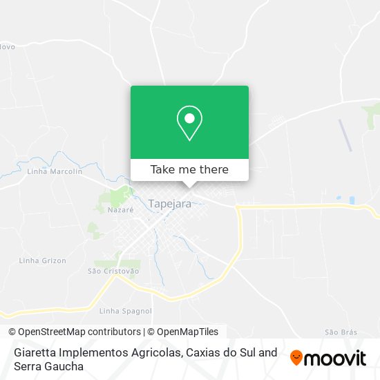Giaretta Implementos Agricolas map