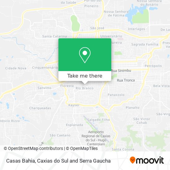 Casas Bahia map