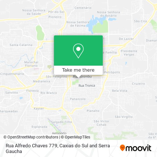 Mapa Rua Alfredo Chaves 779