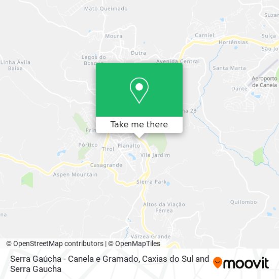 Serra Gaúcha - Canela e Gramado map