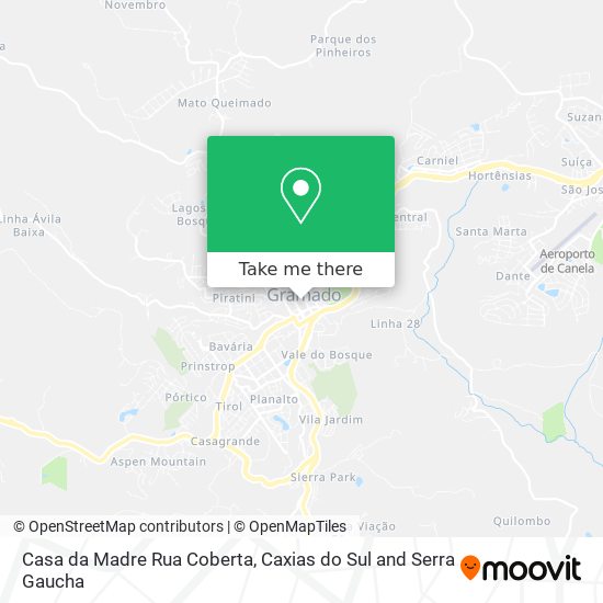 Casa da Madre Rua Coberta map