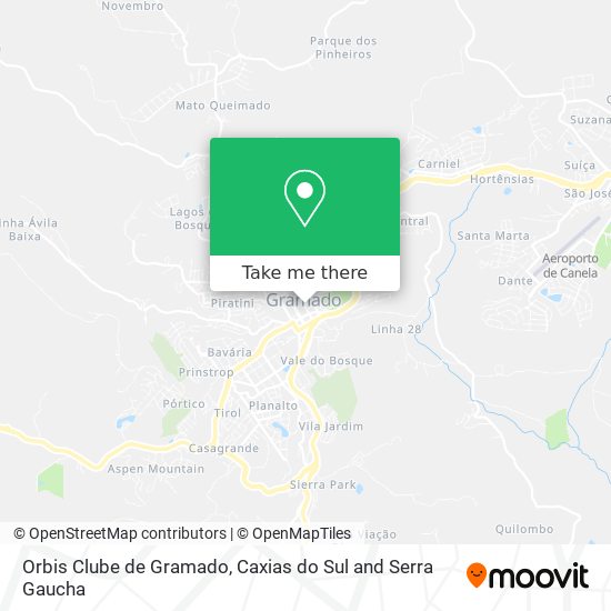 Orbis Clube de Gramado map