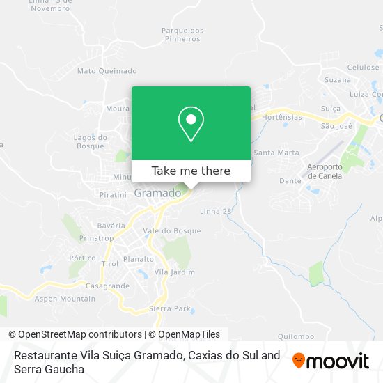 Restaurante Vila Suiça Gramado map