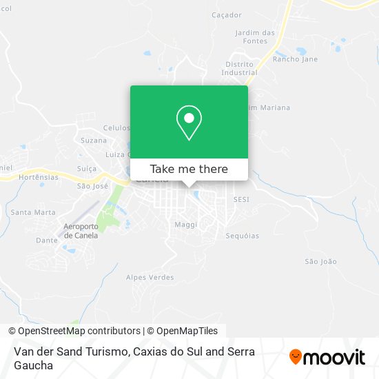 Van der Sand Turismo map