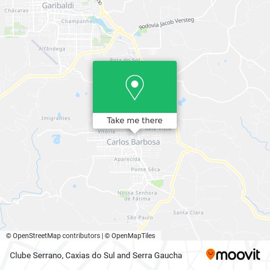 Clube Serrano map