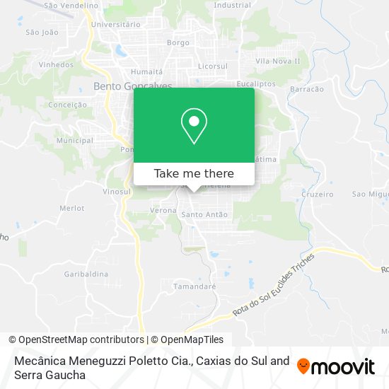 Mecânica Meneguzzi Poletto Cia. map