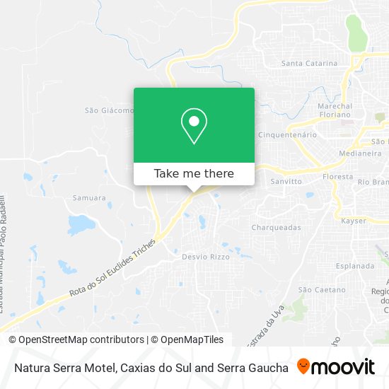 How to get to Natura Serra Motel in Ra 02 by Bus?