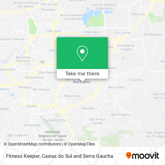 Fitness Keeper map