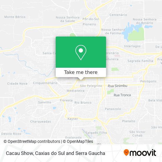 Cacau Show map