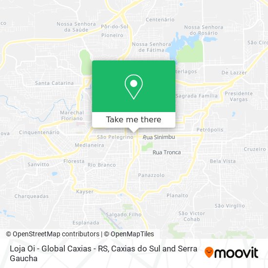 Loja Oi - Global Caxias - RS map