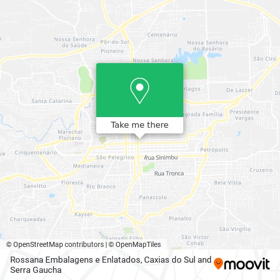 Rossana Embalagens e Enlatados map