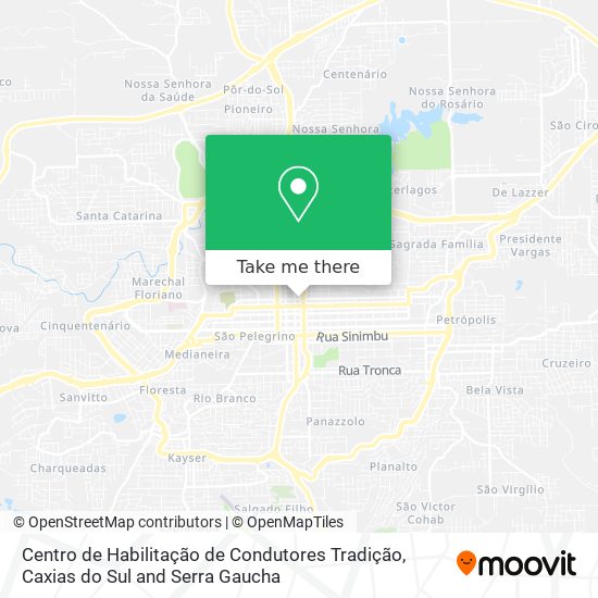 Centro de Habilitação de Condutores Tradição map