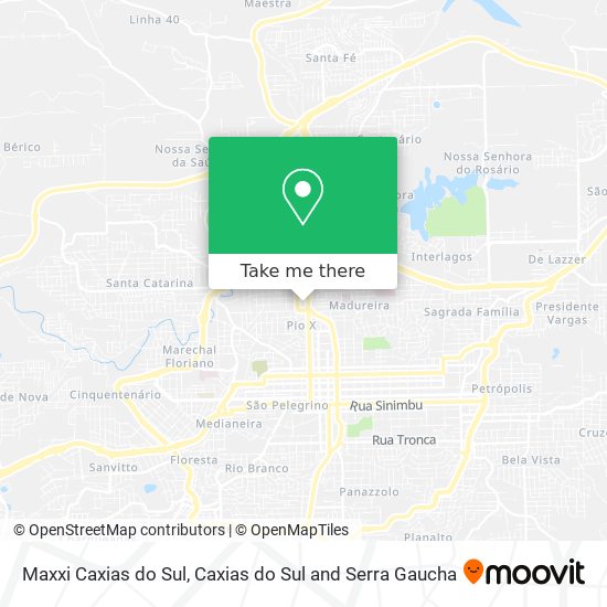 Maxxi Caxias do Sul map
