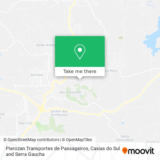 Mapa Pierozan Transportes de Passageiros