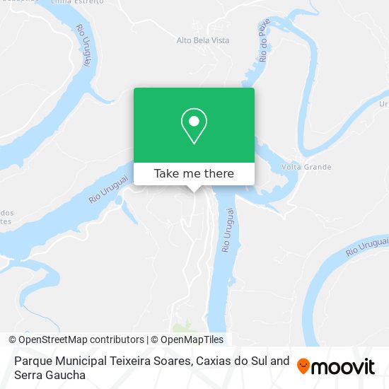 Parque Municipal Teixeira Soares map