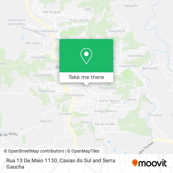 Mapa Rua 13 De Maio 1130