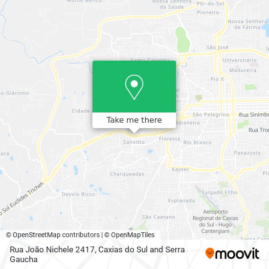 Mapa Rua João Nichele 2417