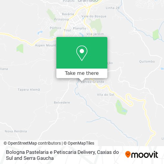 Bologna Pastelaria e Petiscaria Delivery map