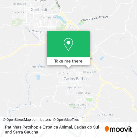 Patinhas Petshop e Estetica Animal map