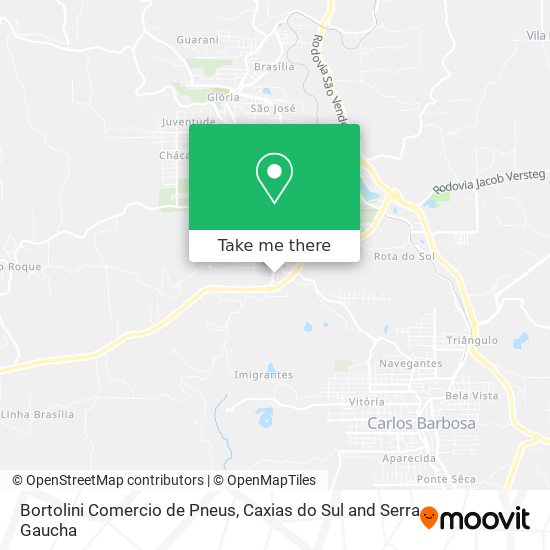 Bortolini Comercio de Pneus map