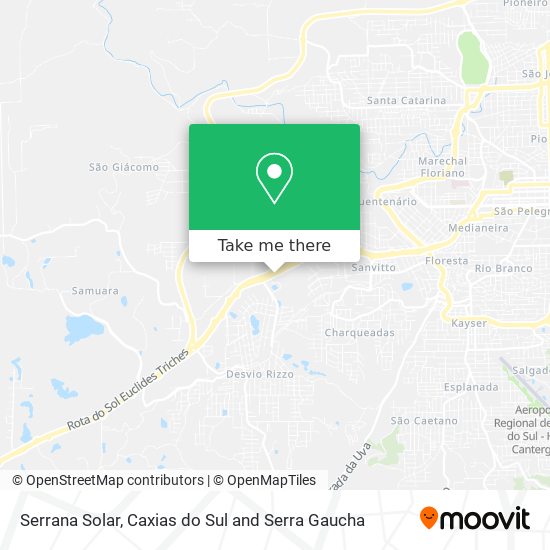 Serrana Solar map