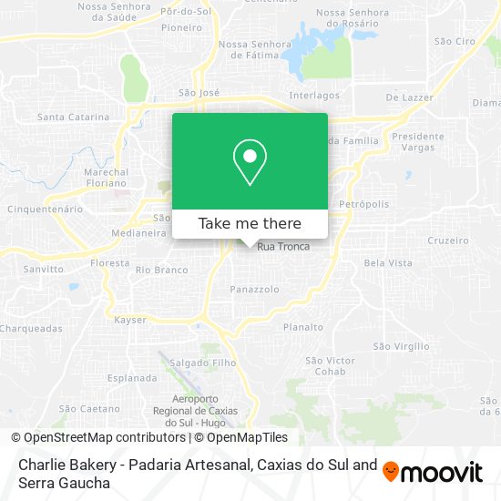 Mapa Charlie Bakery - Padaria Artesanal