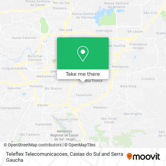 Teleflex Telecomunicacoes map