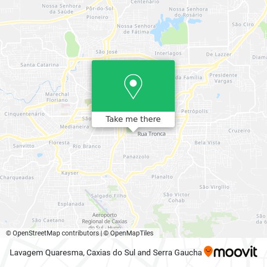 Lavagem Quaresma map