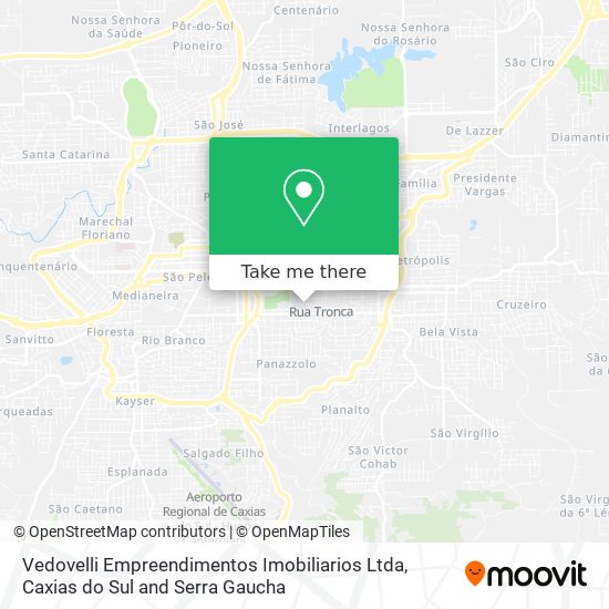 Mapa Vedovelli Empreendimentos Imobiliarios Ltda