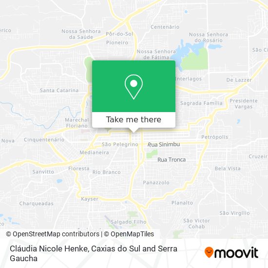 Cláudia Nicole Henke map