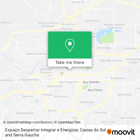 Espaço Despertar Integrar e Energizar map