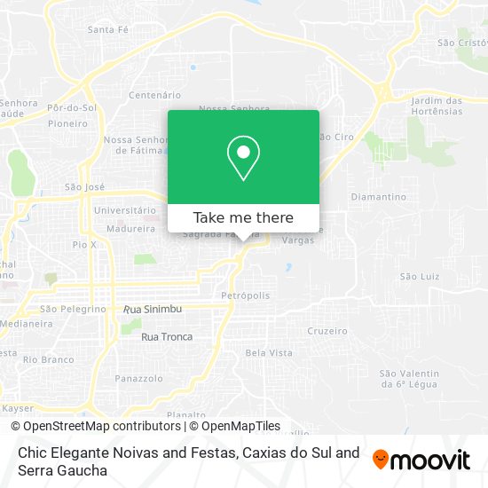 Chic Elegante Noivas and Festas map